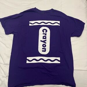 Purple Crayon Graphic T-Shirt